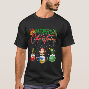 T-shirt Funny Volleyball Ornements boules de Noël Arbre de