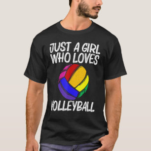 T-shirt Funny Volleyball Pour Filles Femmes Volleyball Spo