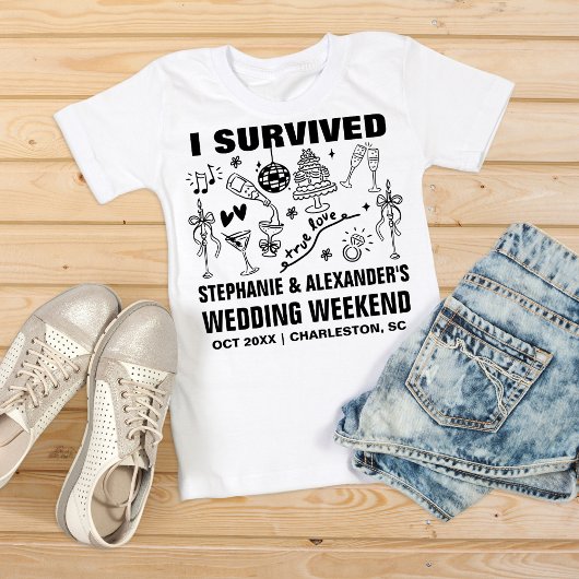 T-shirt Funny Wedding Merch Custom Wedding Favor Keepsake