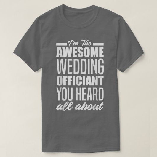 T-shirt Funny Wedding Officiant  (Design devant)