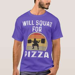 T-shirt Funny Weighlifting Body Builder Pizza Lover Athle