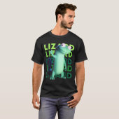 T-shirt Funny Weirore Lizard Meme _ 3d Surreal Animal  (Devant entier)