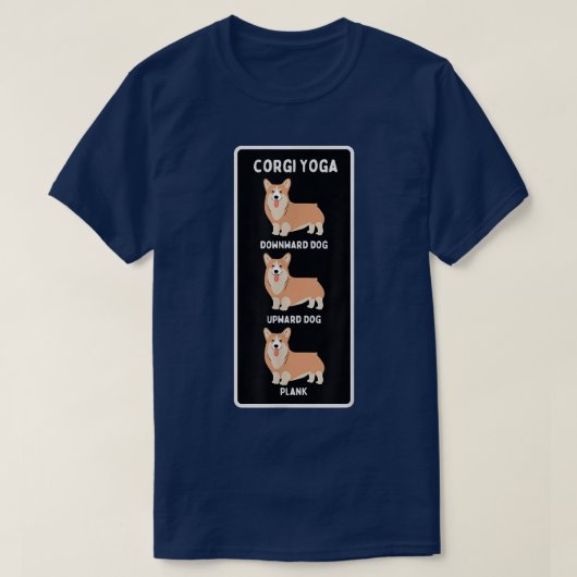 T-shirt Funny Welsh Corgi Yoga Silly Pet Propriétaire Plan (Design devant)