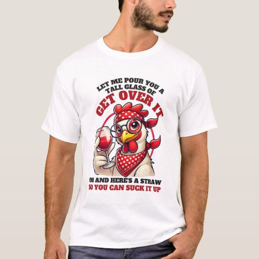T-shirt Funny Western Chicken Humor (Devant)