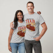 T-shirt Funny Whiskey Fix Train (Unisexe)