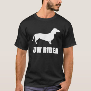 T-SHIRT FUNNY WIENER DOG TEE - SHIRT , FAIBLE RIDER , DACH