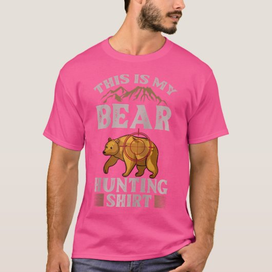 T-shirt Funny Wildlife Animals Hunt 	 Baseball (Devant)
