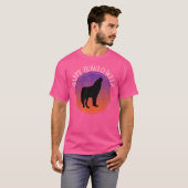 T-shirt Funny Wolf Howl Halloween Pun Happy Howl-O-Ween (Devant entier)