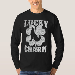 T-shirt Funny Wolf Shamrock Lucky Charm Wolf St Patrick's