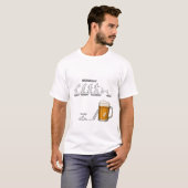 T-shirt Funny Workweek Evolution Beer (Voorkant volledig)