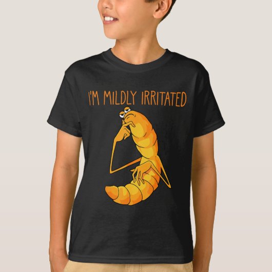 T-shirt Funny Worm Meme I'm Mildly Irritated Marcus Mens W (Devant)