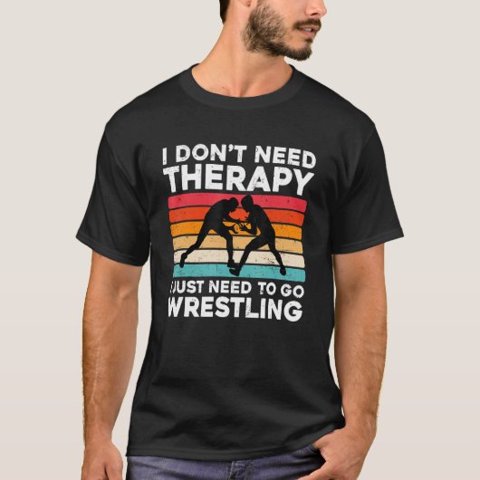 T-shirt Funny Wrestling Design For Wrestler Cool Wrestling (Devant)