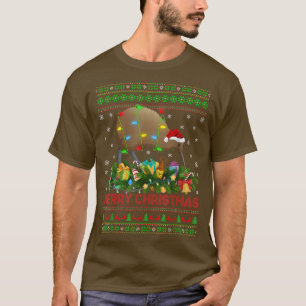 T-shirt Funny Xmas Lighter Tree Père Noël Ugly Kiwi Bird C