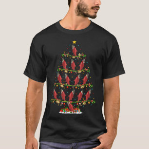 T-shirt Funny Xmas Lighting Père Noël Saumon rouge Poisson