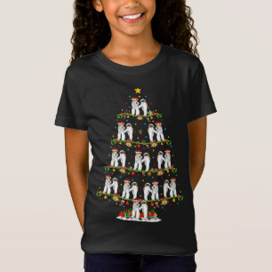 T-Shirt Funny Xmas Lighting Père Noël Wire Fox Terrier Noë