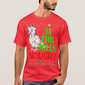 T-shirt Funny Xmas Tree Is This Jolly Enough Dove Bird Chr