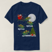 T-shirt Funny Xmas Tree Père Noël équitation Spinosaurus D (Design devant)