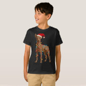 T-shirt Funny Xoloitzcuintli Christmas Graphic Dog Lights  (Devant entier)