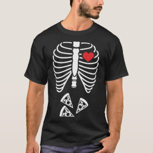 T-shirt Funny Xray Easy Halloween Costume Rib Cage Skeleto