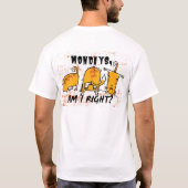 T-shirt Funny Yoga Orange Cats (Dos)