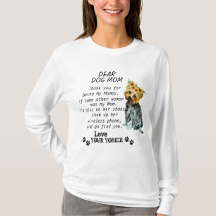 T-shirt Funny Yorkie fête d'anniversaire citant des t-shir