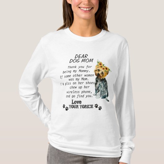 T-shirt Funny Yorkie fête d'anniversaire citant des t-shir (Devant)