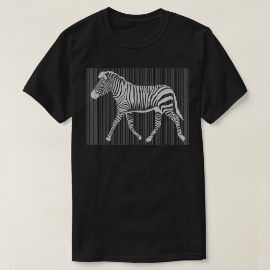 T-shirt Funny Zebra Barcode Afrique Safari Zebra (Design devant)