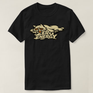 T-shirt Funny Zero Energy Cat Melting Illustration