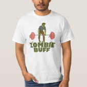 T-shirt Funny Zombie Buff Weightlifter (Devant)