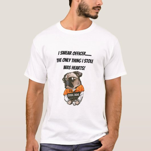 T-shirt FunnyPugTShirt (Devant)