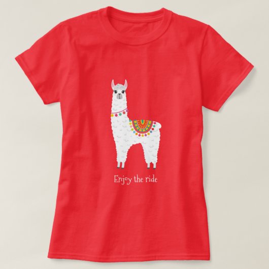 T-shirt Funy Alpaca llama drama cute animal (Design devant)
