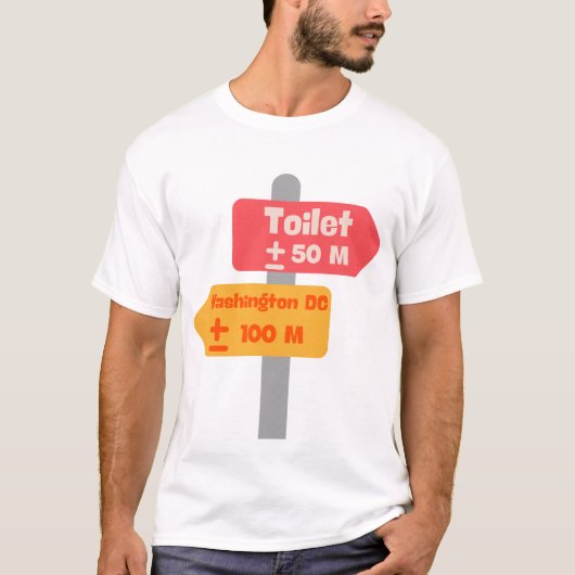 t-shirt funy de road sign (Devant)