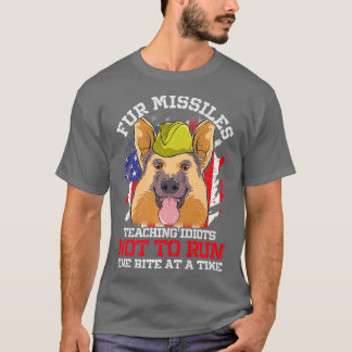 T-shirt Fur Missiles Allemand Berger Police Militaire