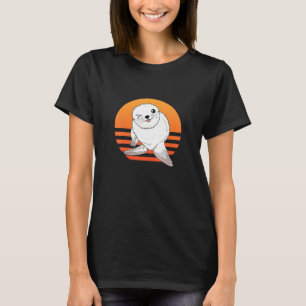 T-shirt Fur Seal mignon adorable main amusante tiré bébé a