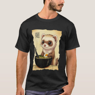 T-shirt Furet Ramen Japonais Kawaii Anime Furet