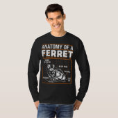 T-shirt Furets Anatomie d'un furet (Devant entier)