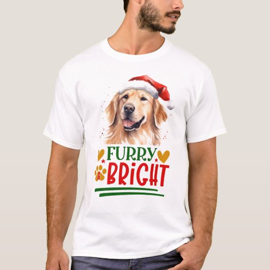 T-shirt Fureur & brillant Golden Retriever (Devant)