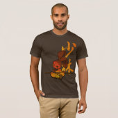 T-shirt fureur de lapin de shaolin de fer (Devant entier)