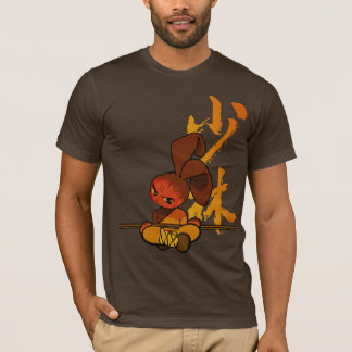 T-shirt fureur de lapin de shaolin de fer