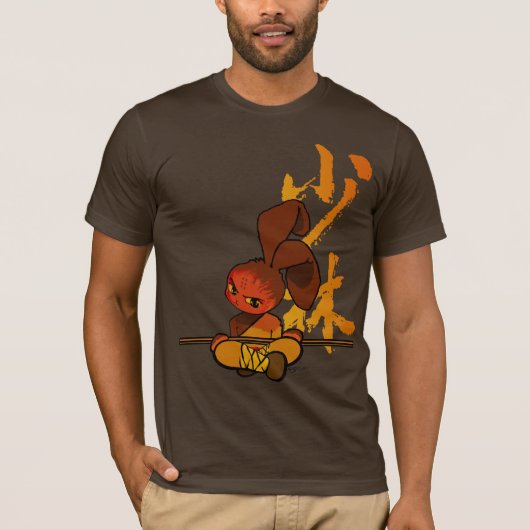 T-shirt fureur de lapin de shaolin de fer (Devant)