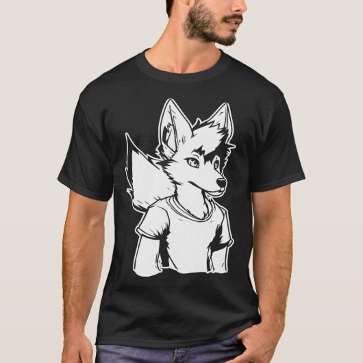 T-shirt Furries Fursona  Cosplay Furry Fandom (Devant)