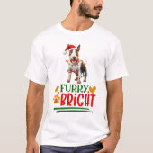 T-shirt Furry & Bright Bull Terrier (Devant)