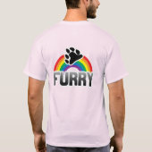 T-SHIRT FURRY RAINBOW (Dos)
