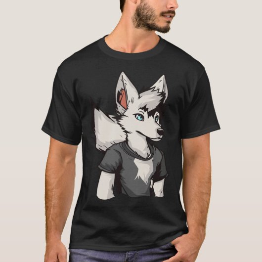 T-shirt Fursona Cosplay  Furries Furry Fandom (Devant)