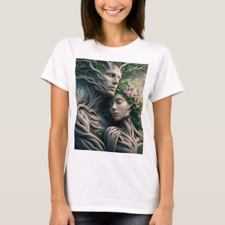 T-shirt fusão homem e natureza