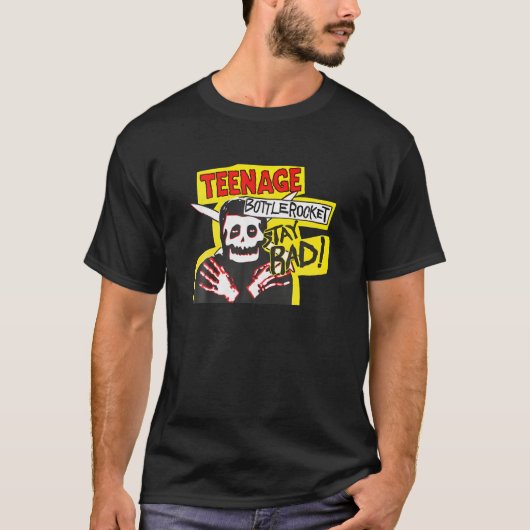 T-shirt Fusée de bouteille adolescente Rester malade (Devant)