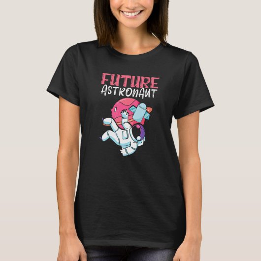 T-shirt Fusée de science planète espace univers futur (Devant)