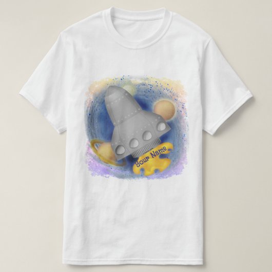T-shirt Fusée Grise (Design devant)