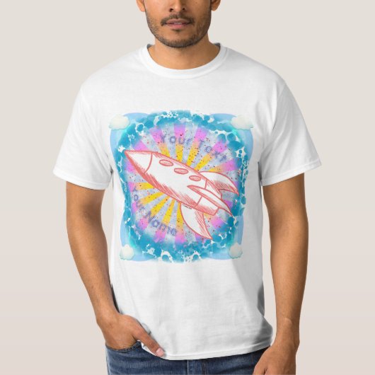 T-shirt Fusée Rouge (Devant)