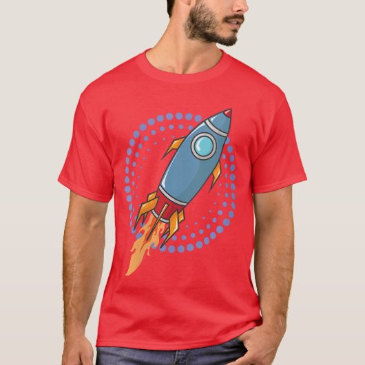 T-shirt Fusée spatiale pour femmes Vaisseau spatial Bande  (Devant)